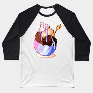 Unicorn Ice Cream Baseball T-Shirt